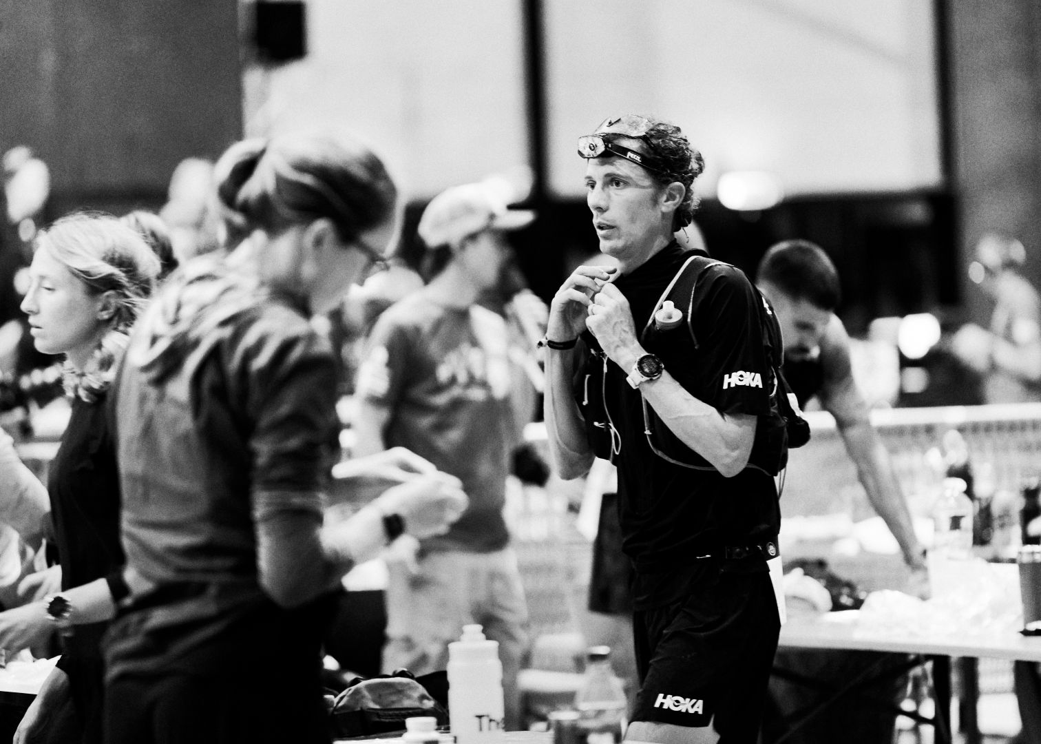 Jim getting ready
